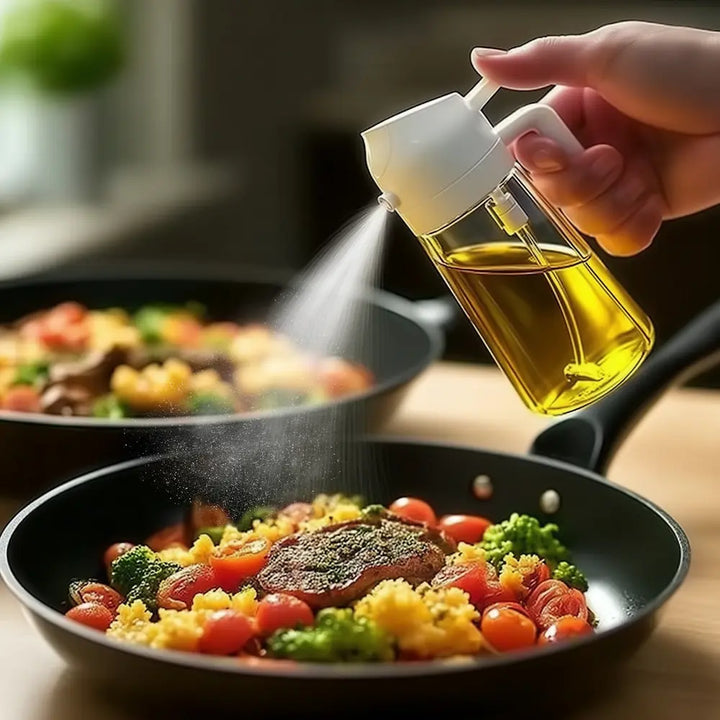 2-in-1 Cooking Oil Sprayer and Pour Bottle – 500ml