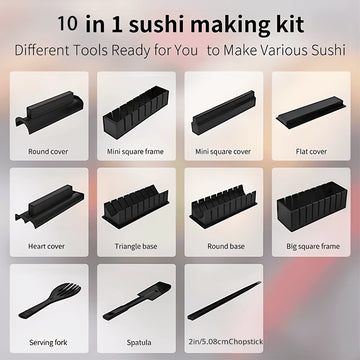 10-Piece Sushi Making Kit – Premium Sushi Tool Set