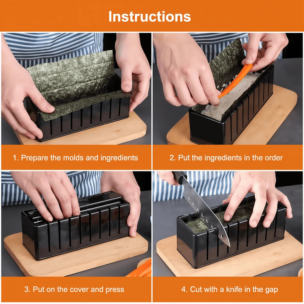 Sushi Making Tools Sushi Making Kit – Premium Sushi Tool Set 10-Piece – Yui's Kitchen