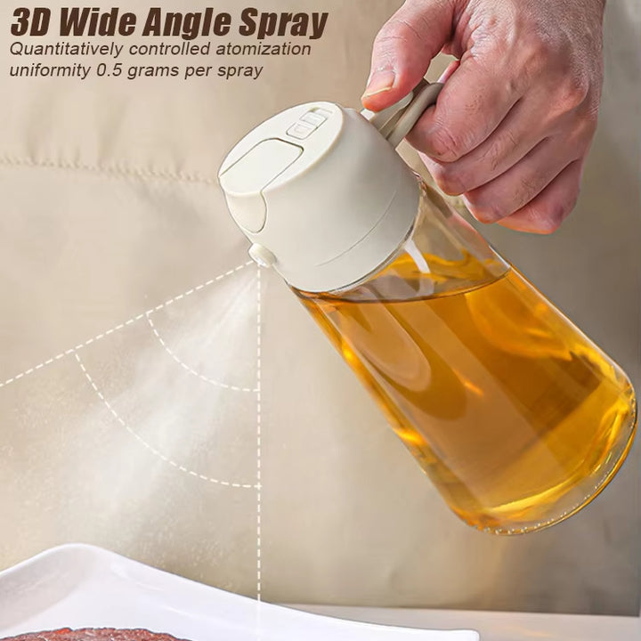 2-in-1 Cooking Oil Sprayer and Pour Bottle – 500ml