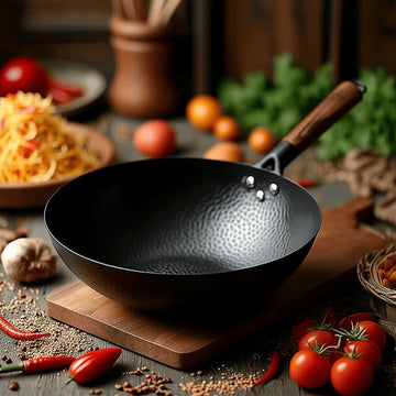 32cm-cast-iron-wok-with-wooden-lid-handle-chinese-cookware-gas-induction-yuis-kitchen