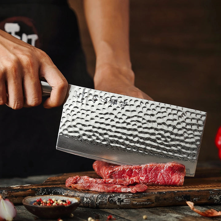 Master Series 6.8 Inch Slicing Knife – 73-Layer Powder Damascus Steel