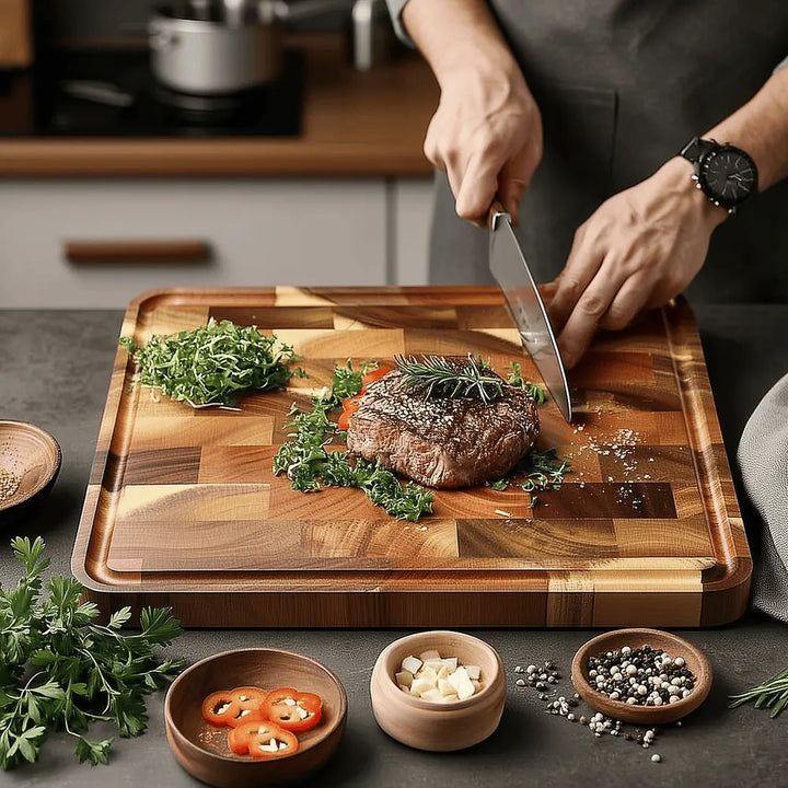 Premium Acacia Wood Cutting Board – 35cm x 25cm