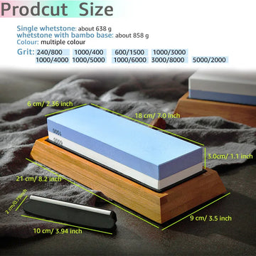 Professional Dual-Sided Whetstone Knife Sharpener - Yui's Kitchen