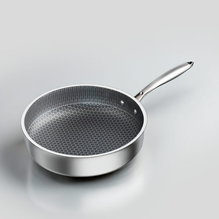 Premium Stainless Steel Honeycomb Non-Stick Frying Pan - Yui's Kitchen