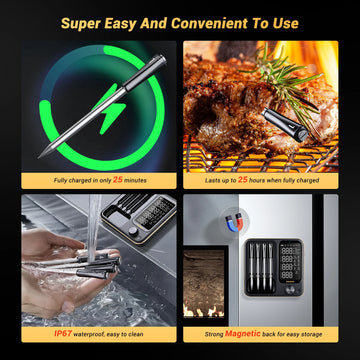 INKBIRD INT-14-BW Wireless Smart BBQ Thermometer