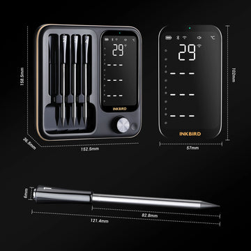 INKBIRD INT-14-BW Wireless Smart BBQ Thermometer