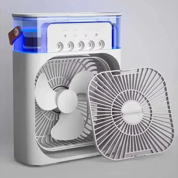 3-in-1 Portable Ice Air Cooler Fan with LED Light - Yui's Kitchen