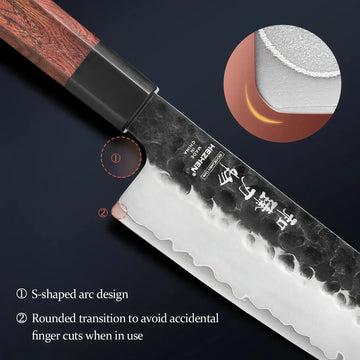 Japanese Chef Knives – Razor-Sharp 3-Layer Composite Steel - 4 PC Set - Yui's Kitchen