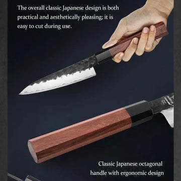 Japanese Chef Knives – Razor-Sharp 3-Layer Composite Steel - 4 PC Set - Yui's Kitchen