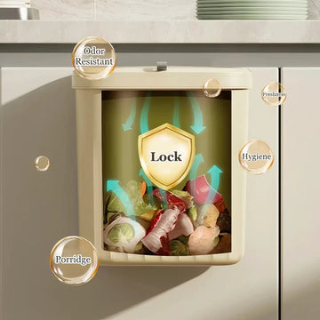 Kitchen Caddy Waste Bin – 8.5L / 12L with Lid - Yui's Kitchen