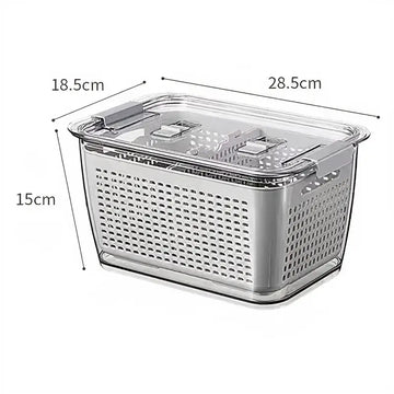 Multifunctional Large Capacity Fridge Storage Basket - Yui's Kitchen
