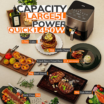 MIUI 5L Smart Air Fryer – Healthy Cooking Made Effortless