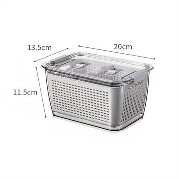 Multifunctional Large Capacity Fridge Storage Basket - Yui's Kitchen