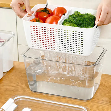 Multifunctional Large Capacity Fridge Storage Basket - Yui's Kitchen