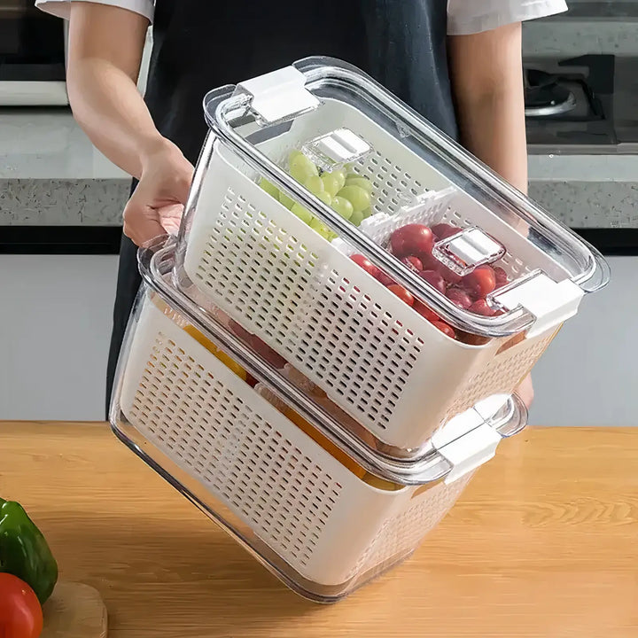 Multifunctional Large Capacity Fridge Storage Basket - Yui's Kitchen