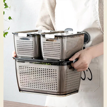 Multifunctional Large Capacity Fridge Storage Basket - Yui's Kitchen