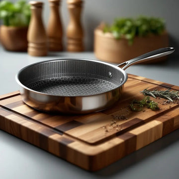 Premium Stainless Steel Honeycomb Non-Stick Frying Pan