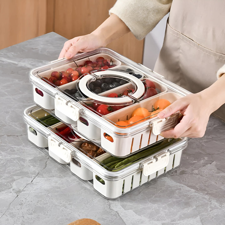 Kitchen Storage Sealed Basket with Handle - Yui's Kitchen