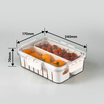 Kitchen Storage Sealed Basket with Handle - Yui's Kitchen