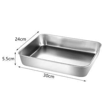 Tiramisu Rectangular Stainless Steel Storage Tray – Japan Style - Yui's Kitchen