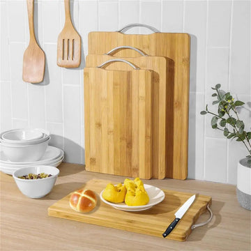 Premium Bamboo Cutting Board with Handle - Yui's Kitchen