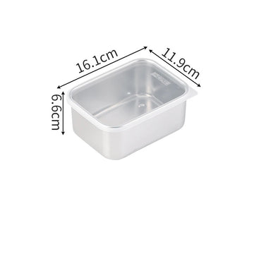 304 Stainless Steel Food Storage Tray with Cover - Yui's Kitchen