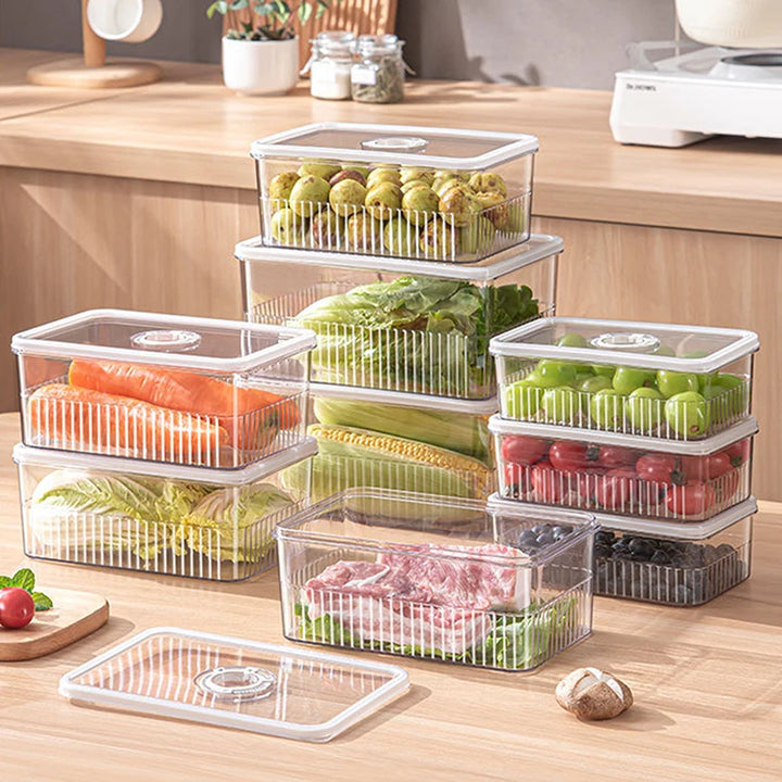 Transparent Fridge Organiser – Fresh Food Storage Container - Yui's Kitchen