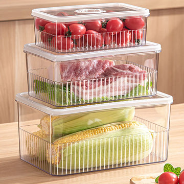 Transparent Fridge Organiser – Fresh Food Storage Container - Yui's Kitchen