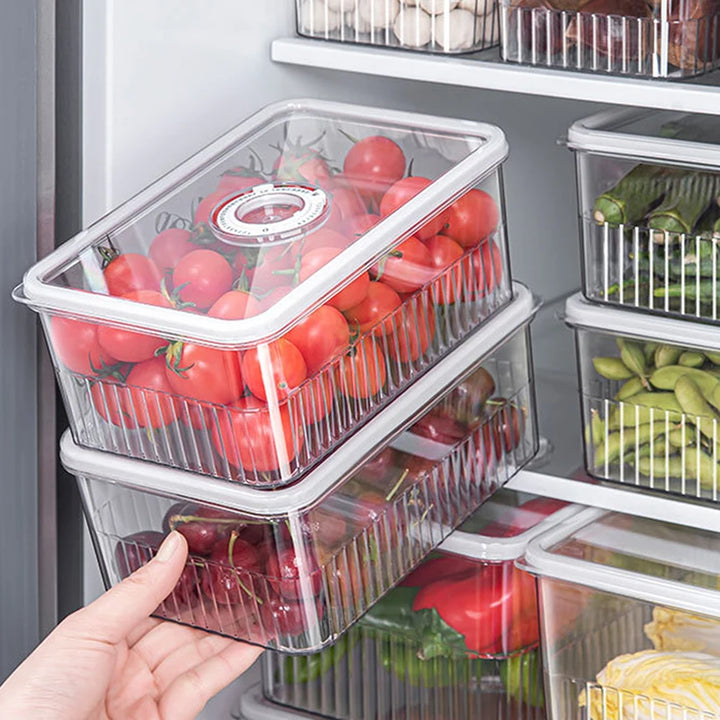 Transparent Fridge Organiser – Fresh Food Storage Container - Yui's Kitchen