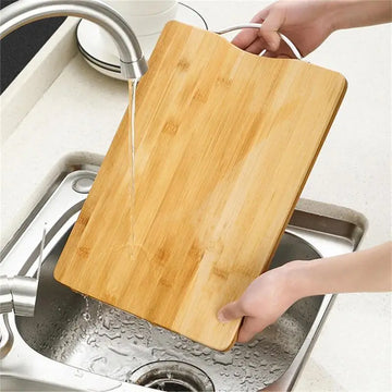 Premium Bamboo Cutting Board with Handle - Yui's Kitchen