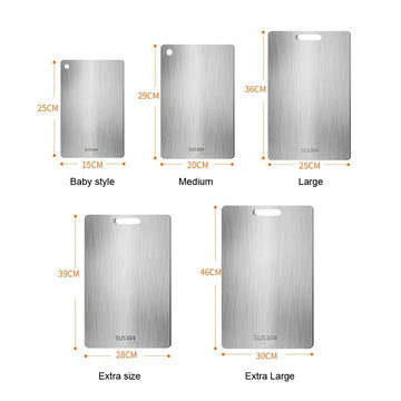 Stainless Steel Antibacterial Cutting Board - Yui's Kitchen