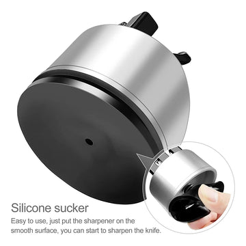 Double Stage Mini Knife Sharpener with Suction Cup - Yui's Kitchen