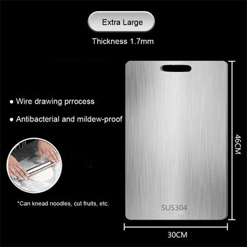 Stainless Steel Antibacterial Cutting Board - Yui's Kitchen