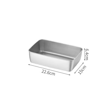 Tiramisu Rectangular Stainless Steel Storage Tray – Japan Style - Yui's Kitchen