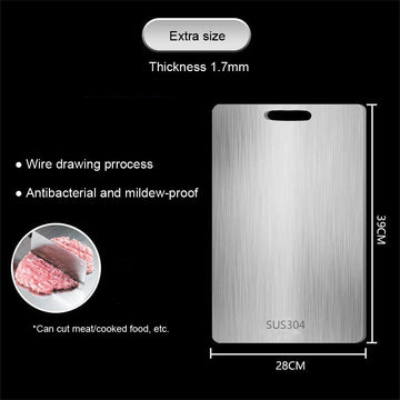 Stainless Steel Antibacterial Cutting Board - Yui's Kitchen