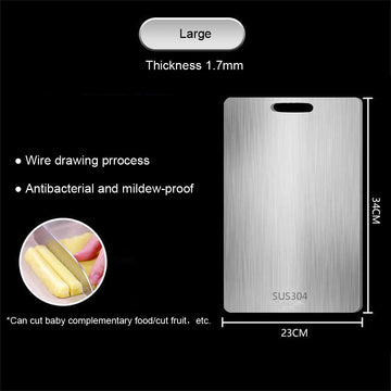 Stainless Steel Antibacterial Cutting Board - Yui's Kitchen