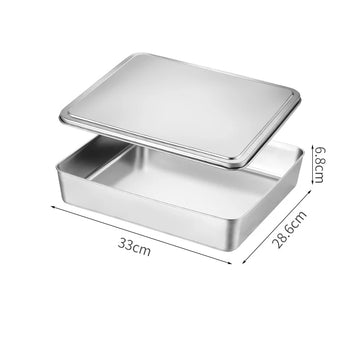 Tiramisu Rectangular Stainless Steel Storage Tray – Japan Style - Yui's Kitchen
