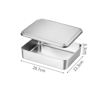 Tiramisu Rectangular Stainless Steel Storage Tray – Japan Style - Yui's Kitchen