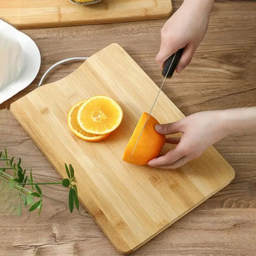 Premium Bamboo Cutting Board with Handle - Yui's Kitchen