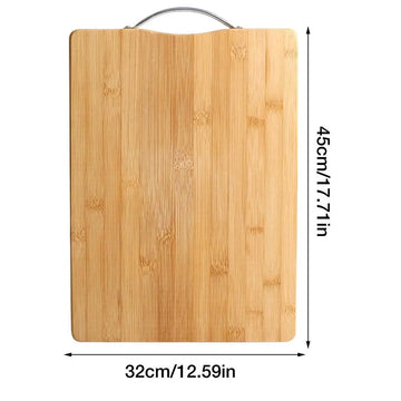 Premium Bamboo Cutting Board with Handle - Yui's Kitchen