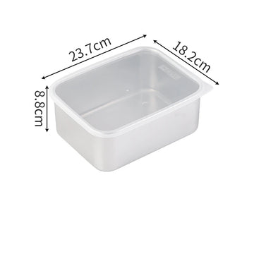 304 Stainless Steel Food Storage Tray with Cover - Yui's Kitchen