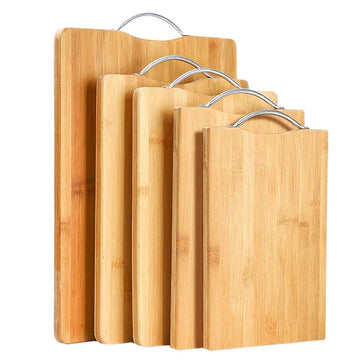 Premium Bamboo Cutting Board with Handle - Yui's Kitchen