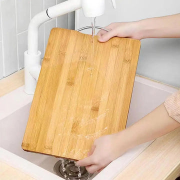Premium Bamboo Cutting Board with Handle - Yui's Kitchen