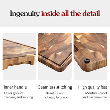 Premium Acacia Wood Cutting Board – 35cm x 25cm