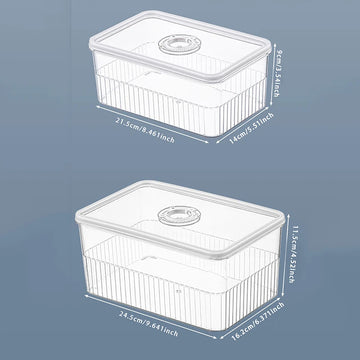Transparent Fridge Organiser – Fresh Food Storage Container - Yui's Kitchen