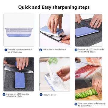 Professional Dual-Sided Whetstone Knife Sharpener - Yui's Kitchen