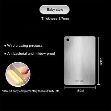 Stainless Steel Antibacterial Cutting Board - Yui's Kitchen