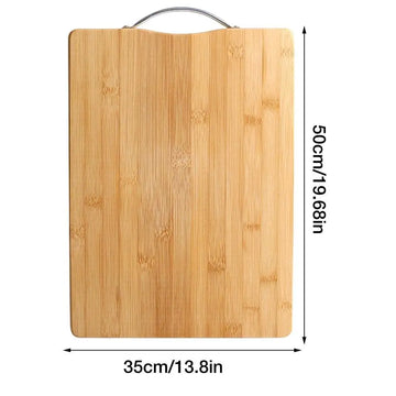 Premium Bamboo Cutting Board with Handle - Yui's Kitchen