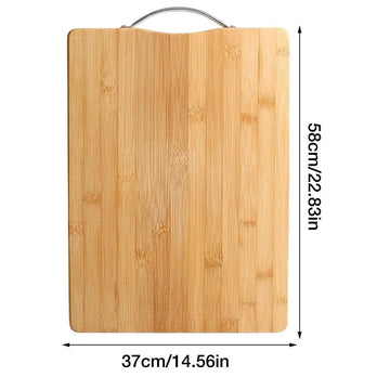 Premium Bamboo Cutting Board with Handle - Yui's Kitchen